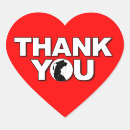 Kappa 2 för klistermärke för studententackhjärta