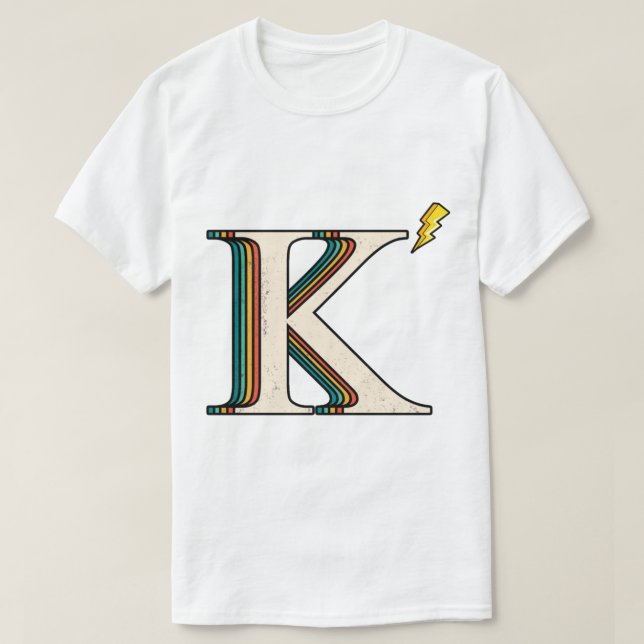 Kappa K Retro Brev transparent T Shirt (Design framsida)