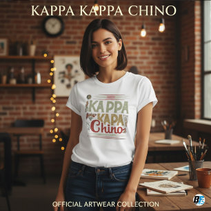 Kappa Kappa Chino Funny Coffee Älskare T-Shirt