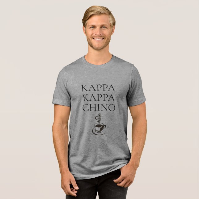 Kappa Kappa Chino Funny Coffee Älskare T Shirt (Framsida Full)