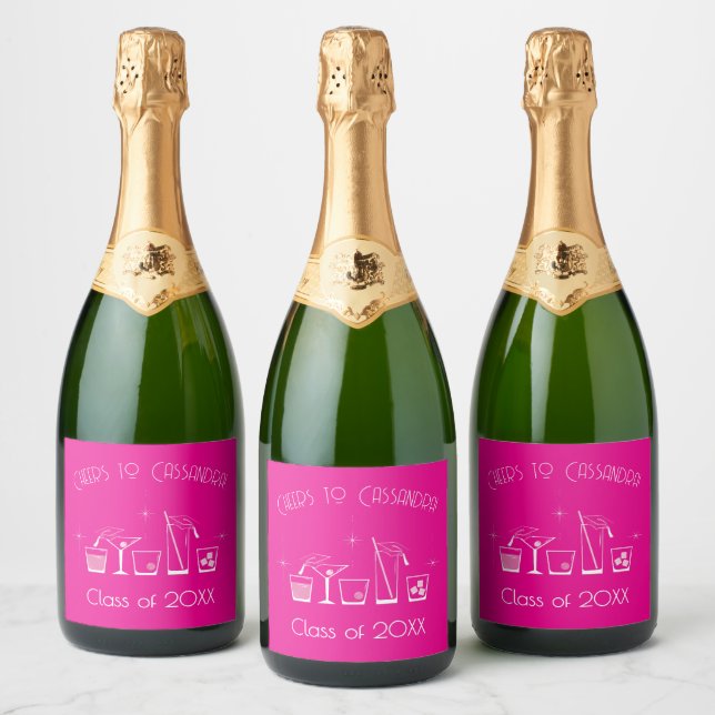 Kappa och Cocktail-Examenfest Rosa Barmeny (Flaskor)