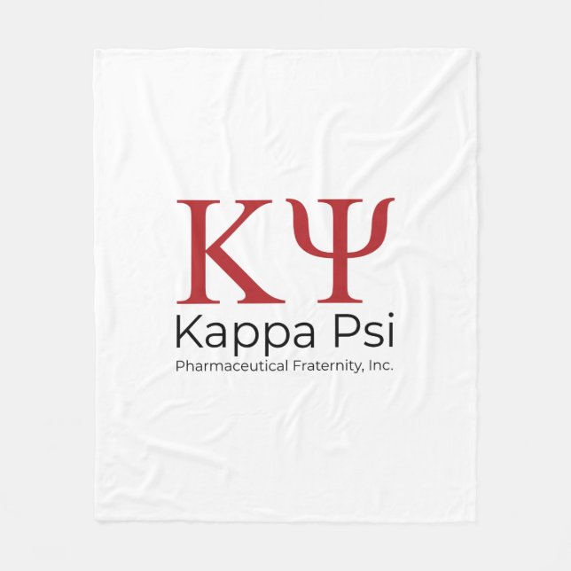 Kappa Psi Farmaceutiska Brödraskap Fleecefilt (Framsidan)