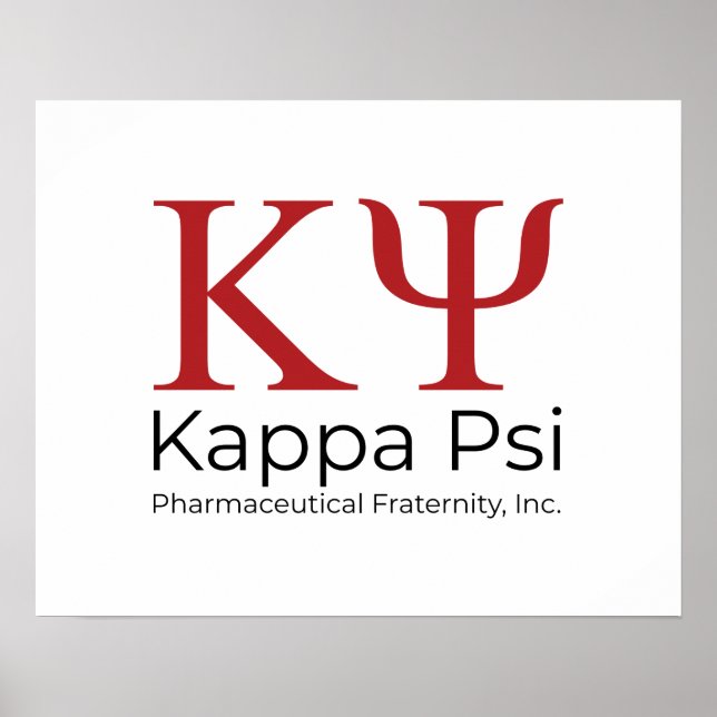 Kappa Psi Farmaceutiska Brödraskap Poster (Framsidan)