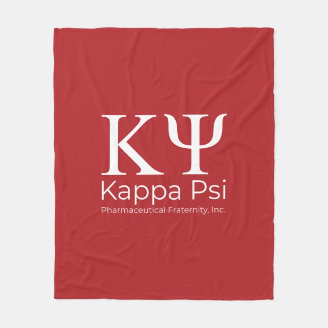 Kappa Psi Farmaceutiska Brödraskapet Fleecefilt (Framsidan)