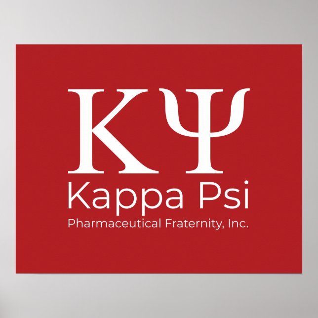 Kappa Psi Farmaceutiska Brödraskapet Poster (Framsidan)
