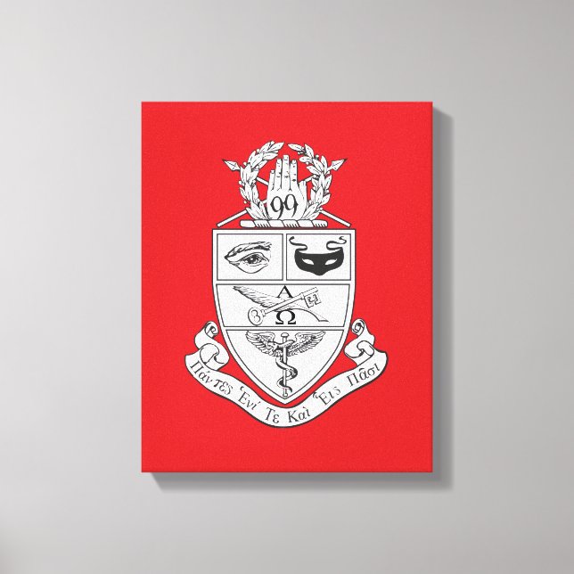Kappa Psi-vapen Canvastryck (Framsida)