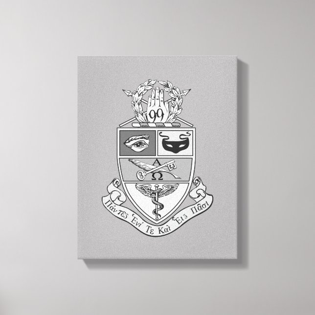 Kappa Psi-vapen Canvastryck (Framsida)