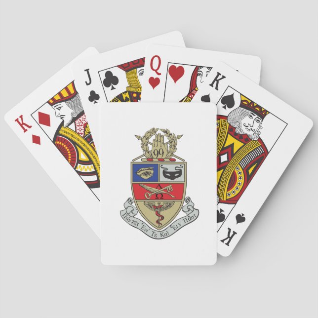 Kappa Psi-vapen Casinokort (Baksidan)