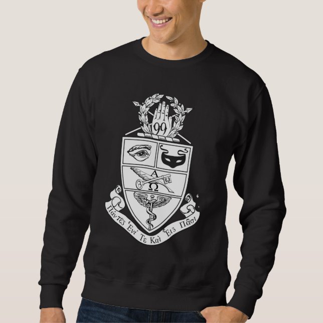 Kappa Psi-vapen Lång Ärmad Tröja (Framsida)