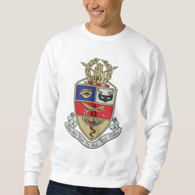 Kappa Psi-vapen Lång Ärmad Tröja (Framsida)
