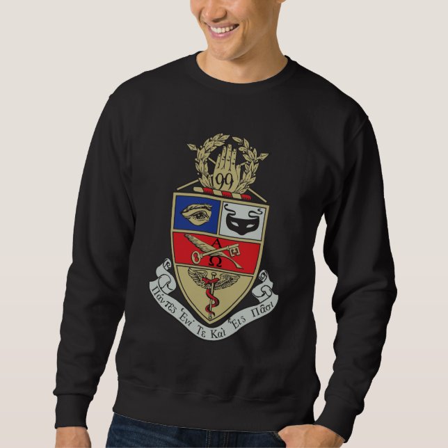 Kappa Psi-vapen Lång Ärmad Tröja (Framsida)