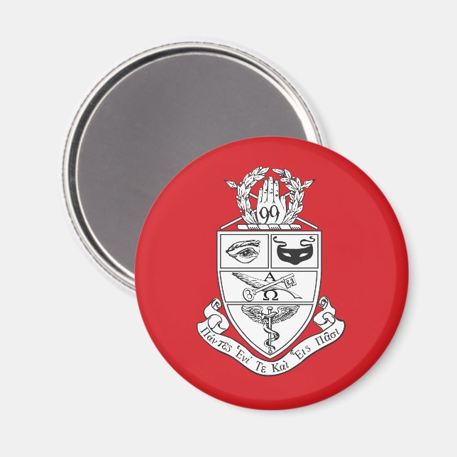 Kappa Psi-vapen Magnet (Front/Back)