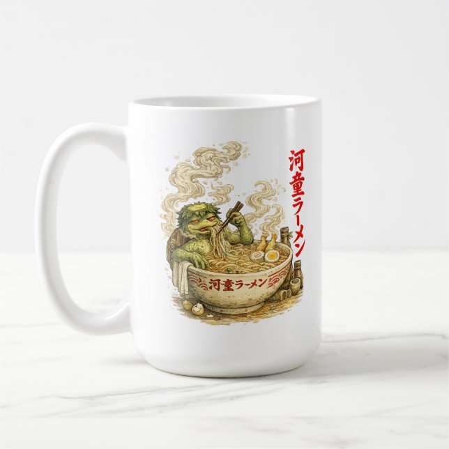 Kappa Ramen Bad – Yokai Nudelsjäl Kaffemugg (Vänster)