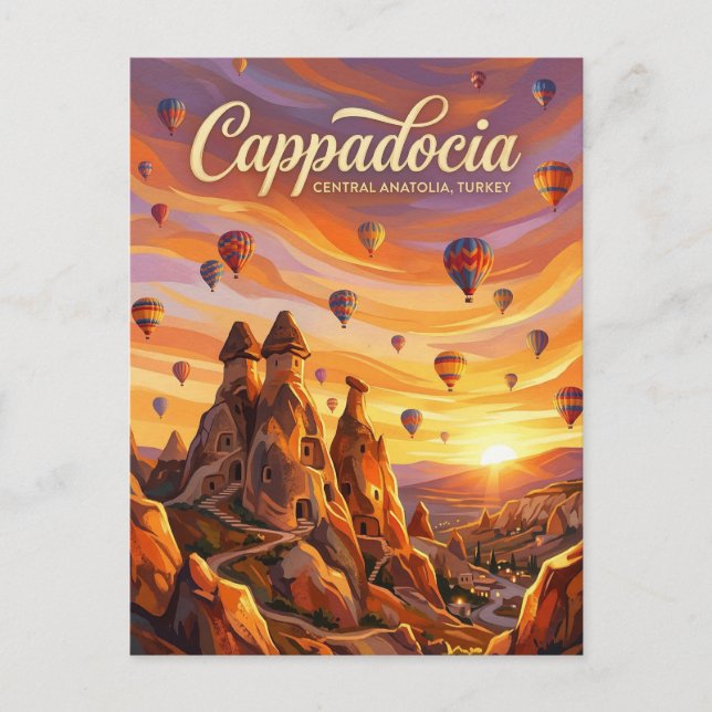 Kappadokien, Göreme, Centralanatolien Vykort (Framsida)