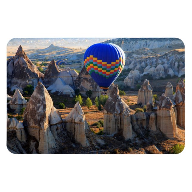 Kappadokien, Goreme | Varmt luftballong Magnet (Horisontell)