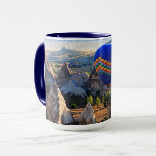 Kappadokien, Goreme | Varmt luftballong Mugg (Framsida vänster)