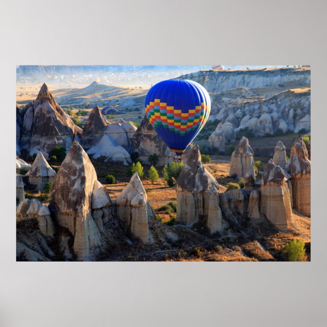 Kappadokien, Goreme | Varmt luftballong Poster (Framsidan)