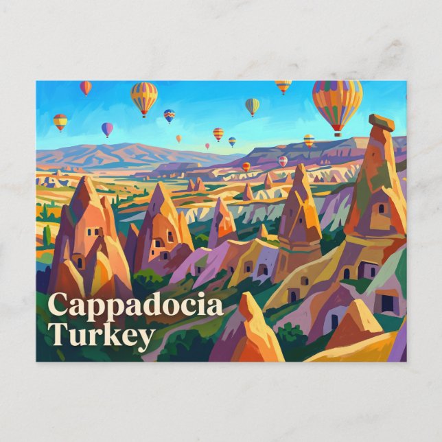 Kappadokien Turkiet Vykort (Framsida)