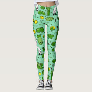 Käppar, öron, liljor: vintage smedan. leggings