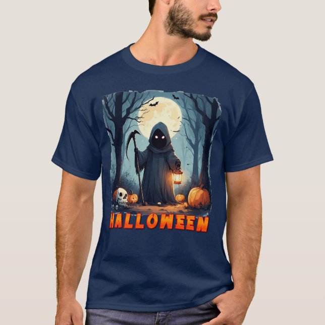 Kappfigur som håller lykta t shirt (Framsida)