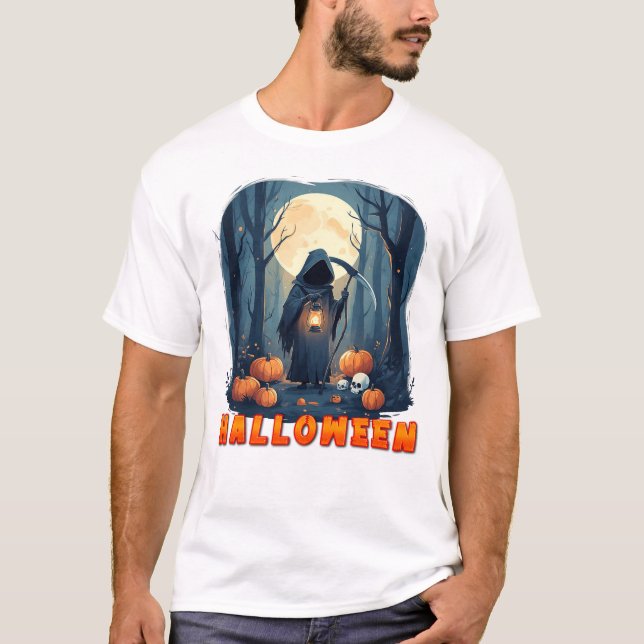 Kappfigur som håller lykta t shirt (Framsida)