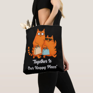Kappköpande Katt Kärlek Tygkasse