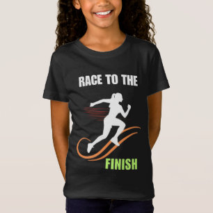 Kapplöpning mot mållinjen t shirt
