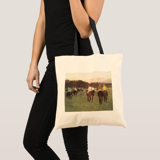 Kapplöpningshästar på Longchamp av Edgar Degas Tygkasse (Framsida (produkt))
