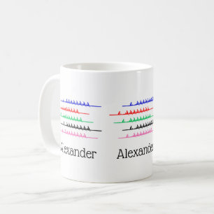 Kappsegling för roddare - Upp till fem båtar Kaffemugg