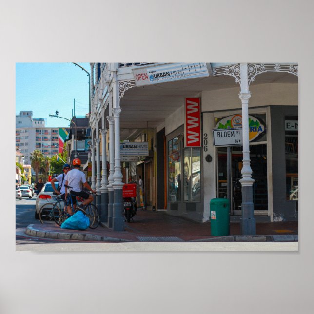 Kappstads stadsbildsarkitektur Stad Sydafrika Poster (Framsidan)