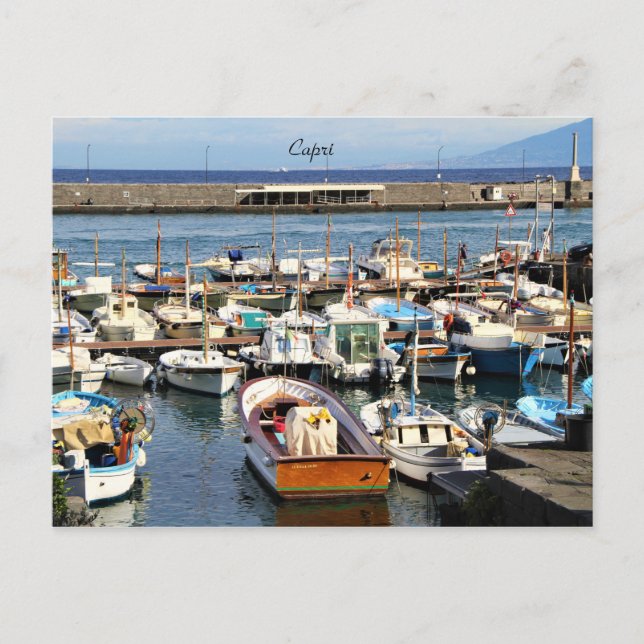Kapri, Italien, fotografi, vykort (Framsida)