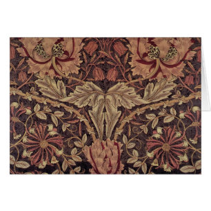Kaprifol av William Morris, Trädgårdsblommor Konst Hälsningskort