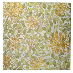 "Kaprifol" design, 1883 Kakelplatta