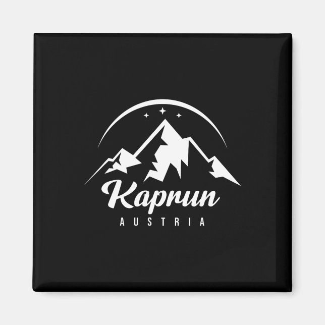 Kaprun Austria Ski Resort Skiing Snowboarding Souv Magnet (Framsidan)