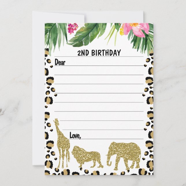 Kapsel för skrivartidskassett Safari Guld Cheetah Inbjudningar (Framsida)