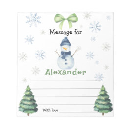 Kapsel för sommartid för Winter Snögubbe Anteckningsblock