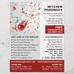 Kapseldesign, farmaci, farmaceutisk reklam reklamblad