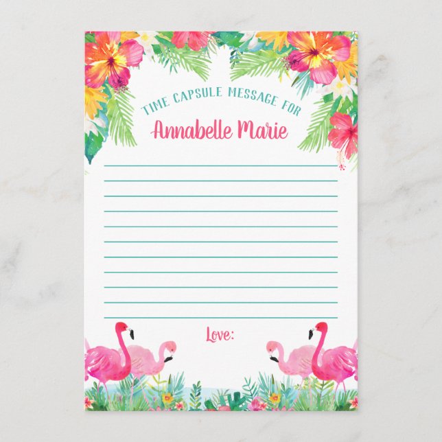 Kapselkort för första födelsedagstid tilläggskort (Framsida)