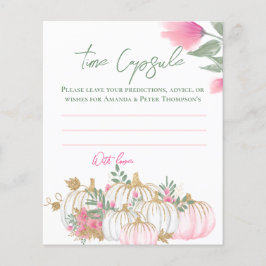Kapselkort för vit Pumpkin-Baby för guld Rosa