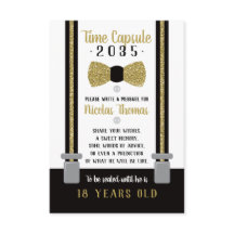 Kapselkort, svart, faux Guld