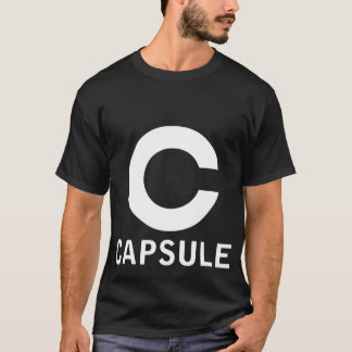 Kapsellogotyputslagsplats (grafisk vit) t-shirt
