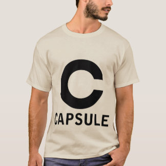 Kapsellogotyputslagsplats (svart grafiskt) t shirt