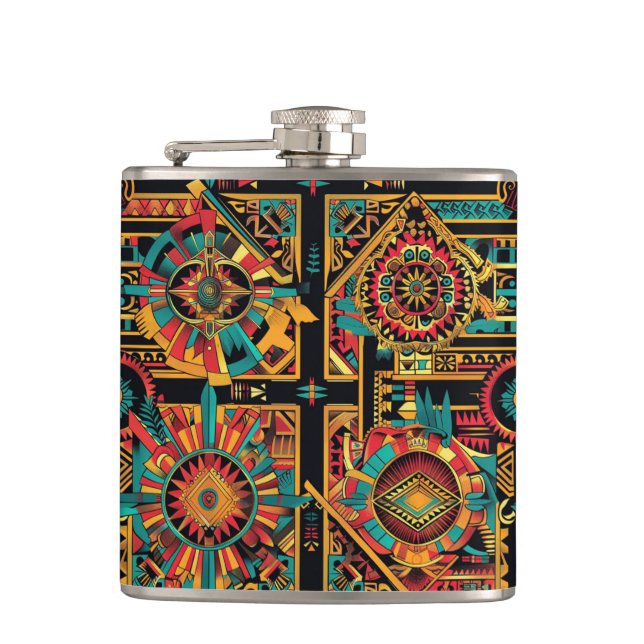 Kapslad kolvring av "Aztec Dream" Fickplunta (Framsidan)
