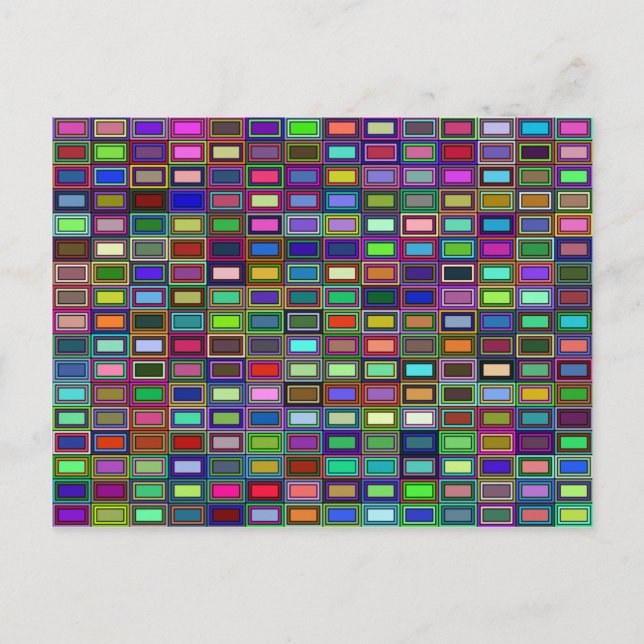 Kapslade rektanglar - vykort (Framsida)