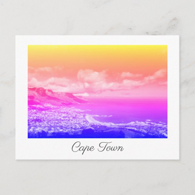 Kapstaden 12 Apostles Ocean View Panorama Vykort (Framsida)