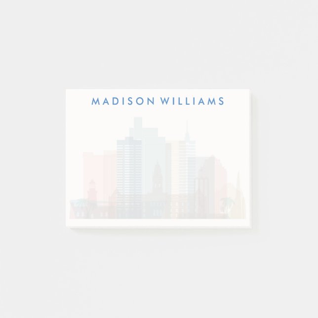 Kapstaden, Afrika| City Skyline Post-it Block (Framsida)