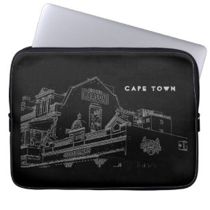 Kapstaden Architecture Bakery Byggnad Sketch Laptop Fodral