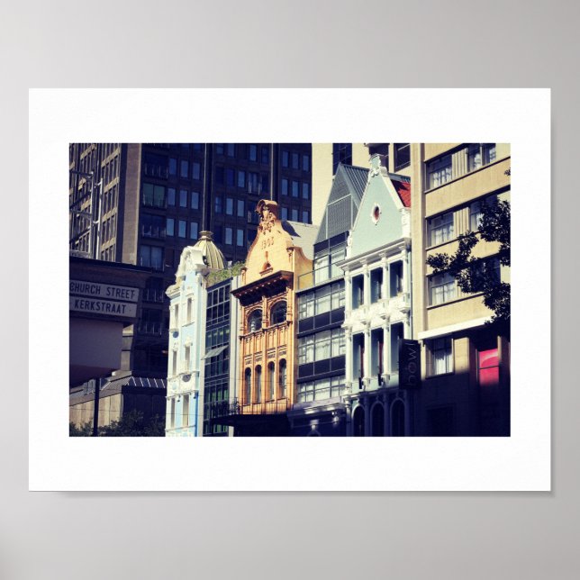 Kapstaden Architecture Street View Poster (Framsidan)