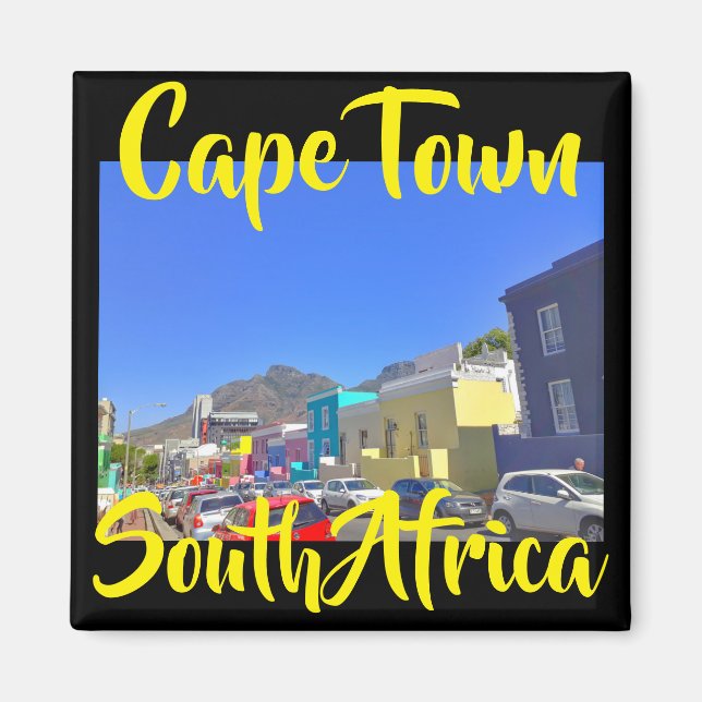Kapstaden Bo Kaap City View Magnet (Framsidan)