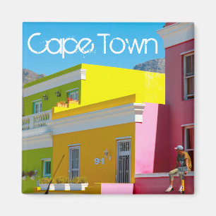Kapstaden Bo-Kaap Cityscape South Afrika Magnet